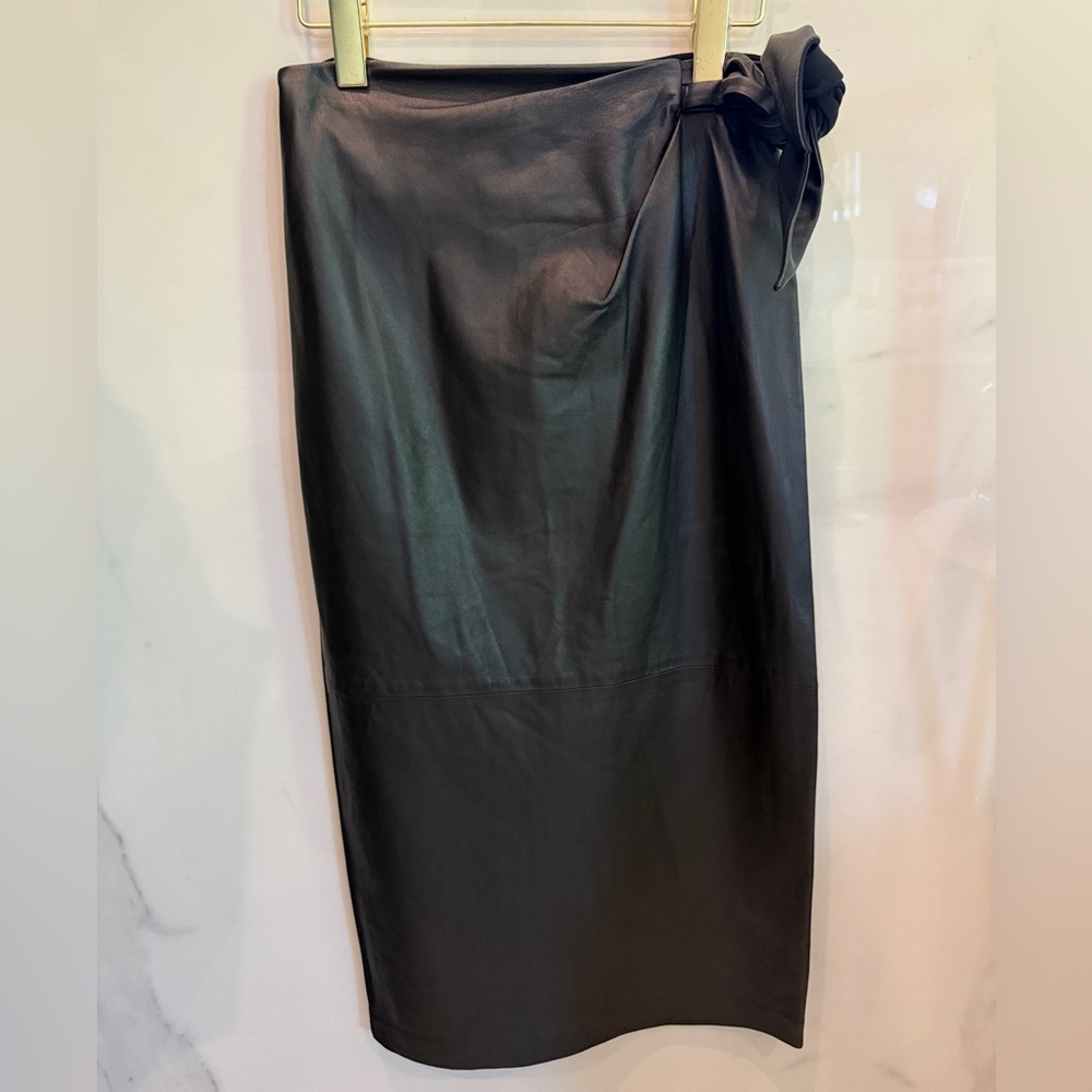 Leather Black DVF  Skirt